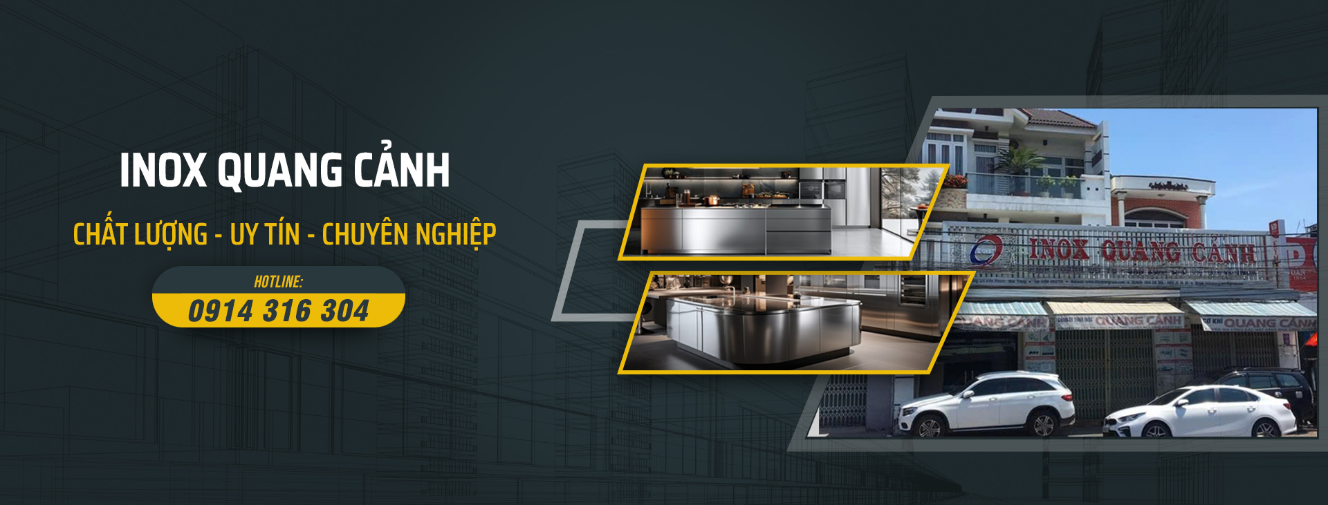 Banner vật tư Inox Nha Trang: Banner vật tư